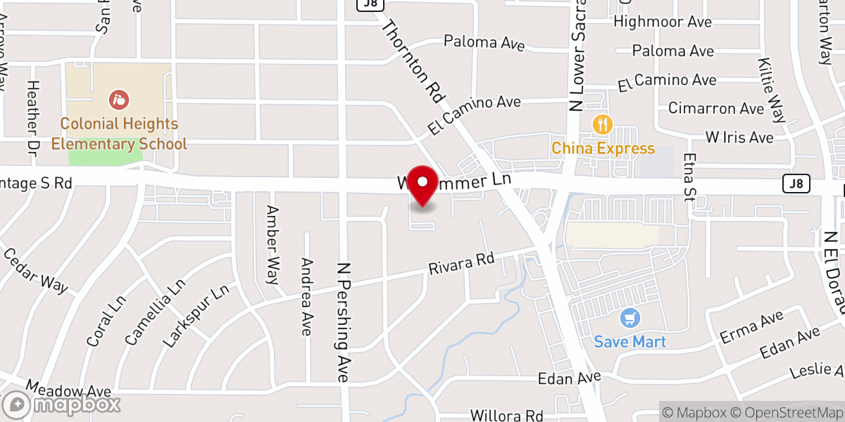 Map showing location of Holy Cross United Methodist Church
