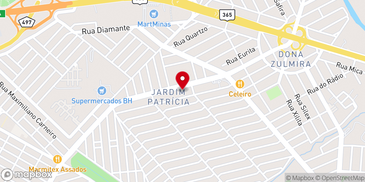 Map showing location of IBEP - Igreja Batista Evangelho Pleno