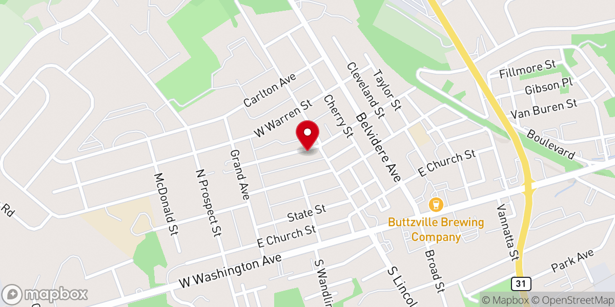 Map showing location of Living Word Fellowship Church