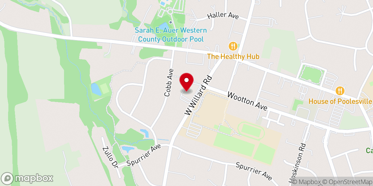 Map showing location of Hosanna Community Church
