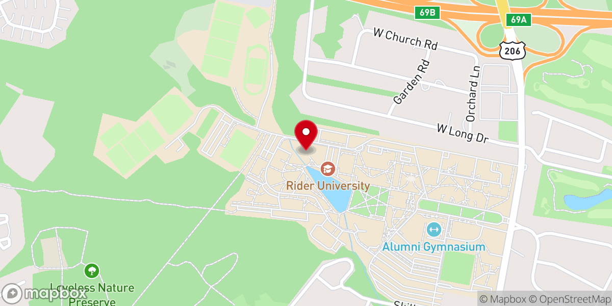 Map showing location of Gill Memorial Chapel