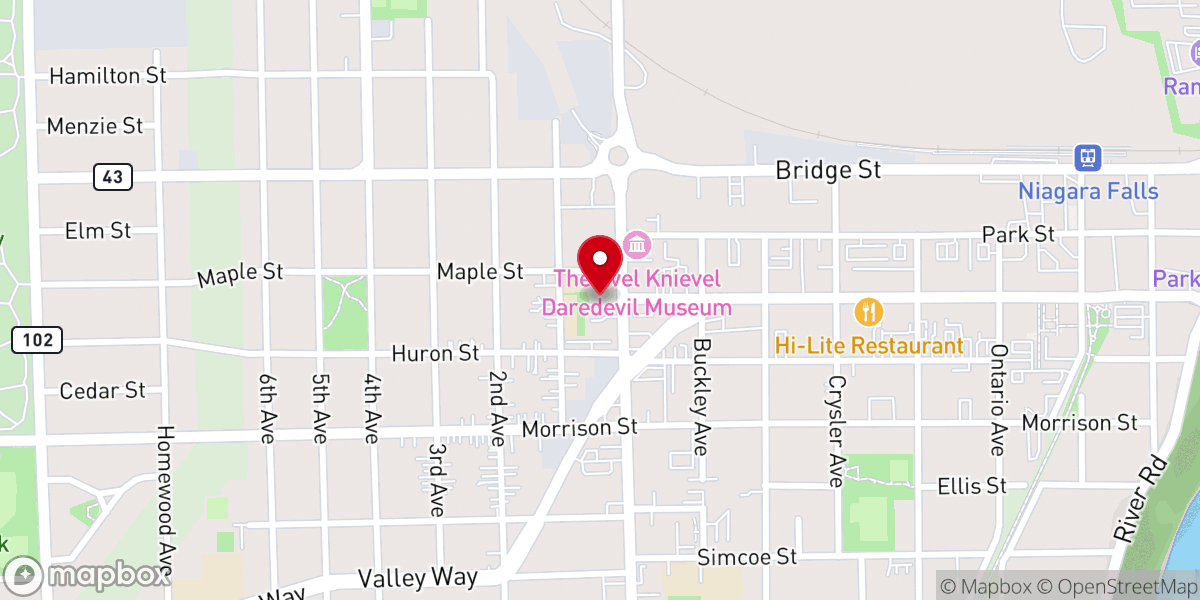 Map showing location of St. Patrick Church