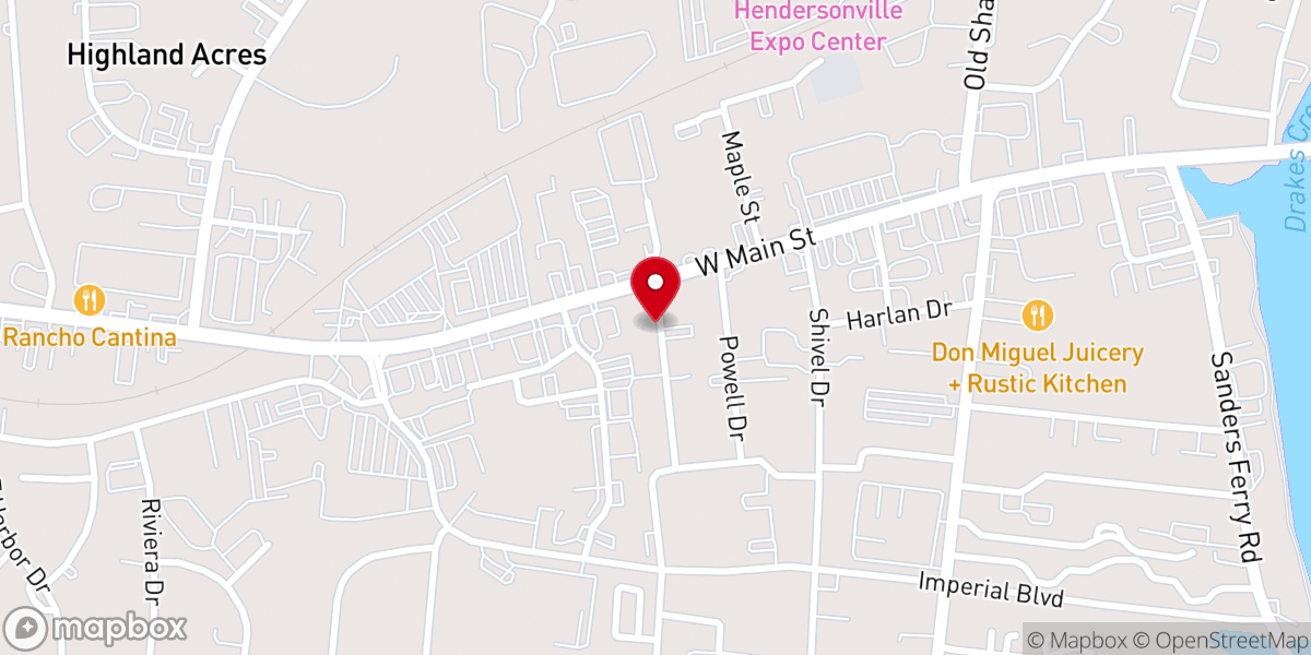 Map showing location of Community Church