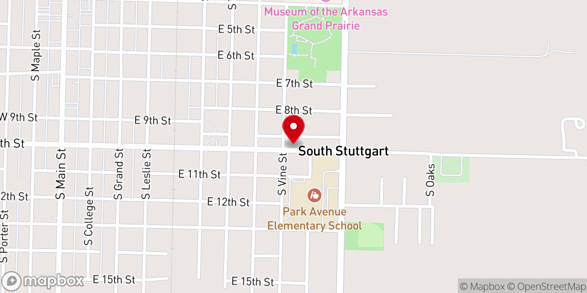 Map showing location of Oaklawn Heights Apartments