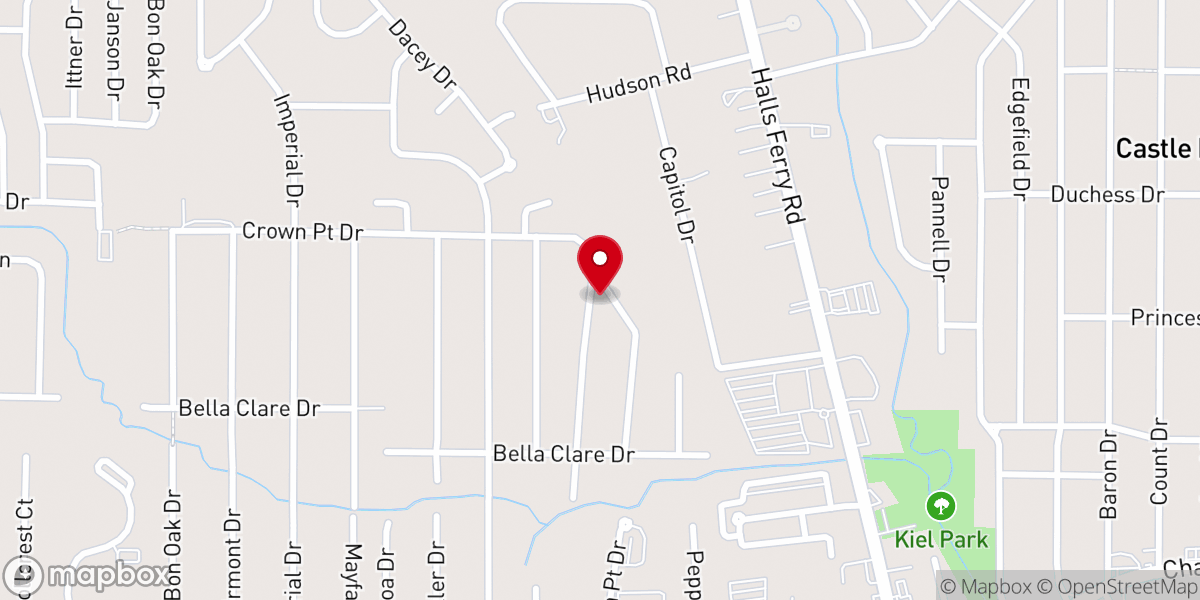 Map showing location of Reaching Needs Ministries Inc