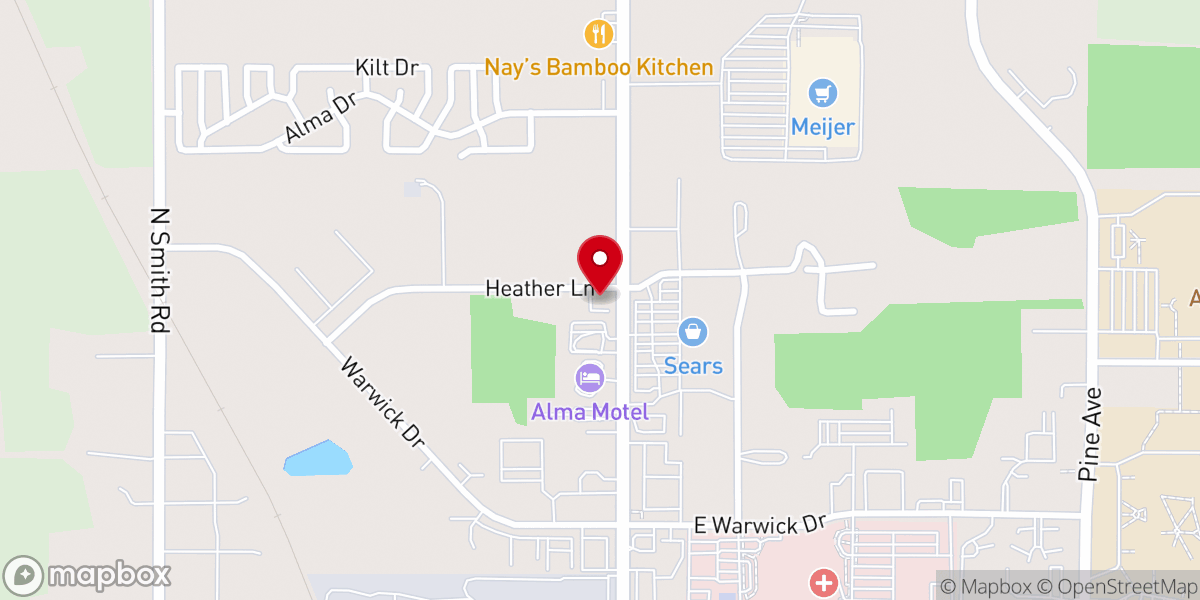 Map showing location of BIGGBY COFFEE
