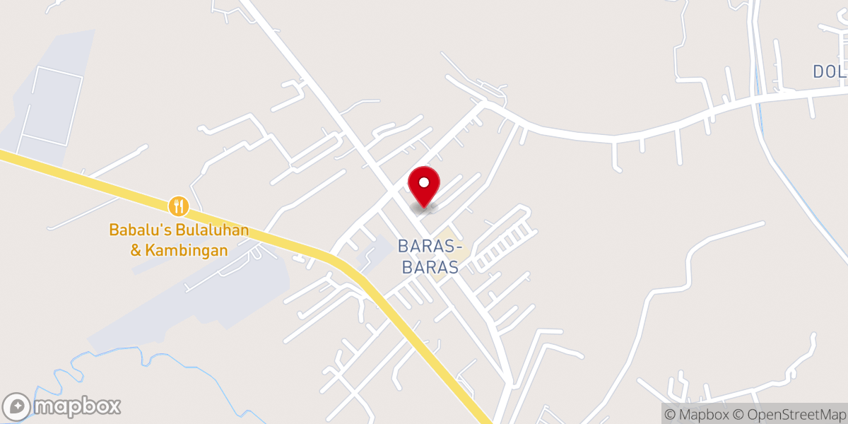 Map showing location of Fundamental Independent Baptist Church - Baras-Baras Satellite