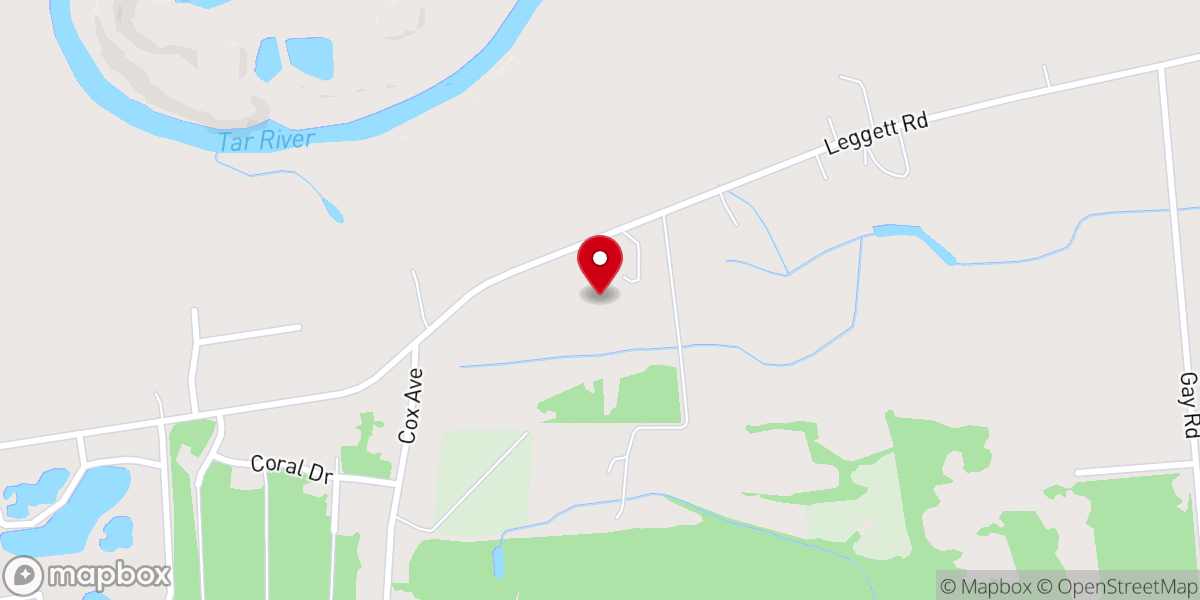 Map showing location of Marks Chapel Baptist Church