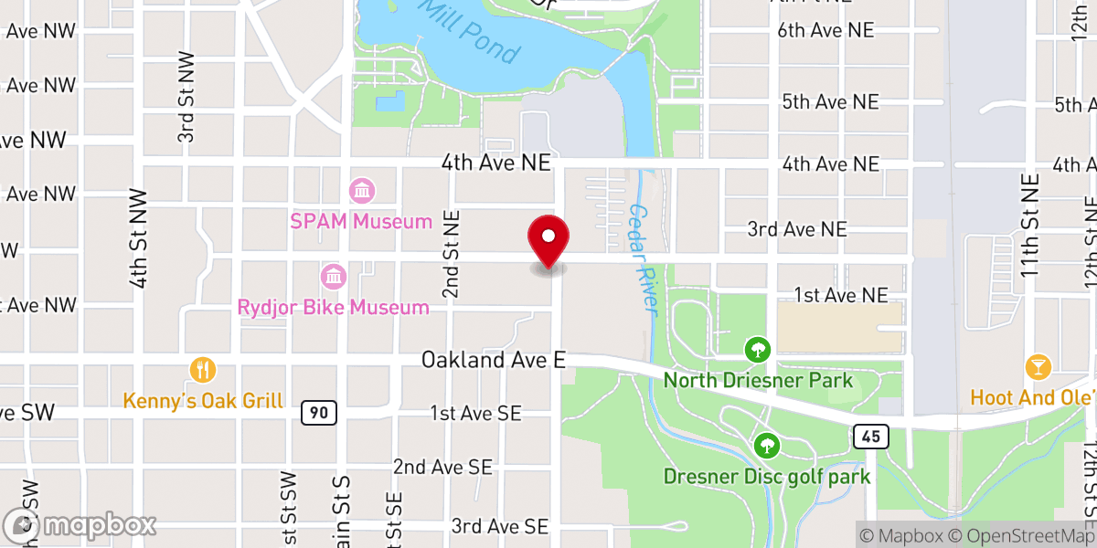 Map showing location of New Life Vineyard Christian Fellowship