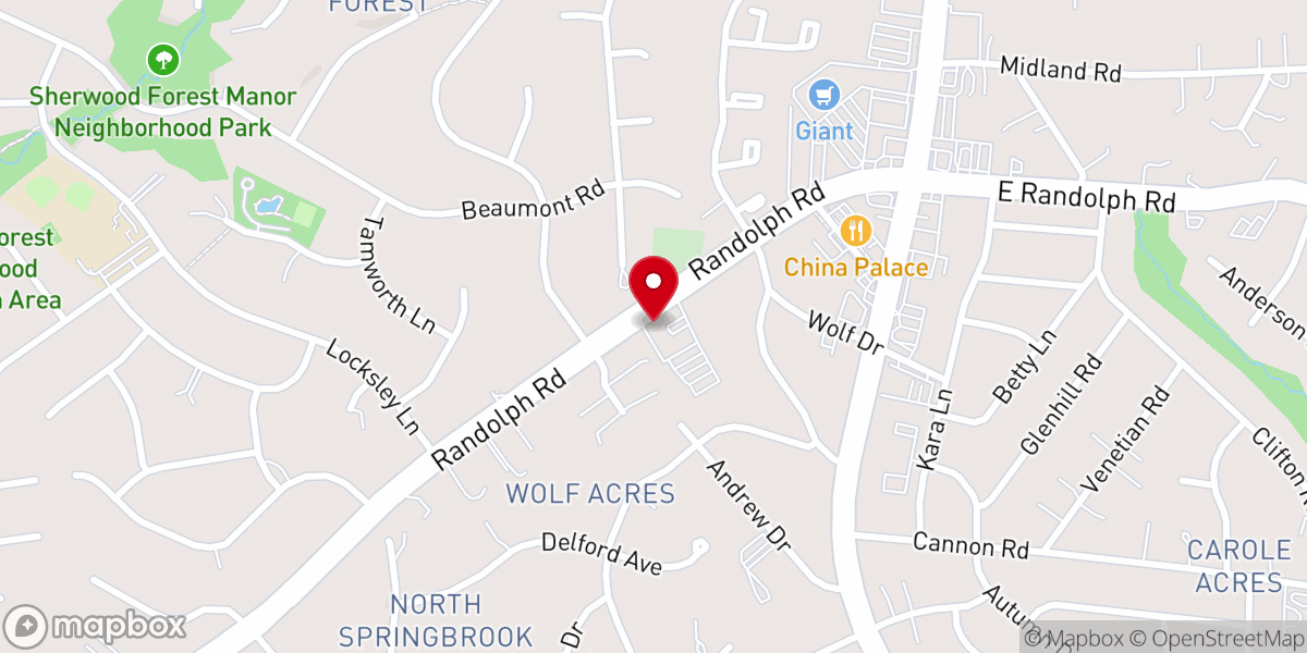 Map showing location of Colesville United Methodist