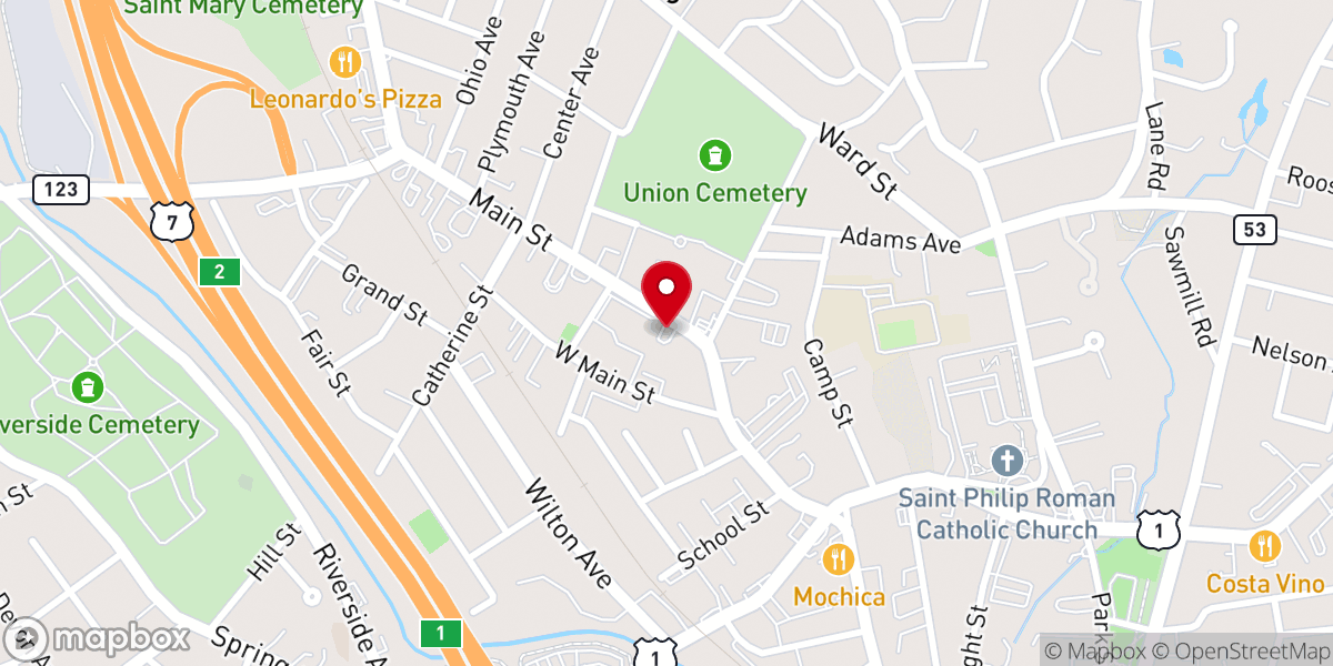 Map showing location of IPUH Norwalk, CT
