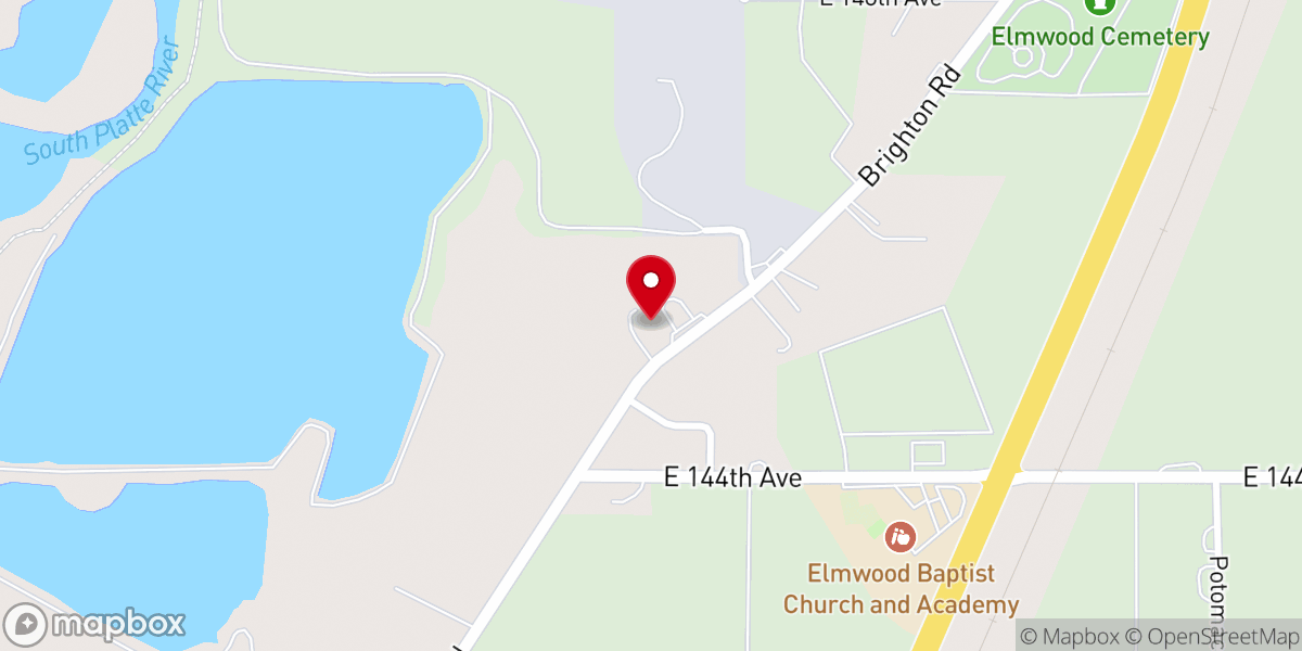 Map showing location of Wagon Wheel Skate Center