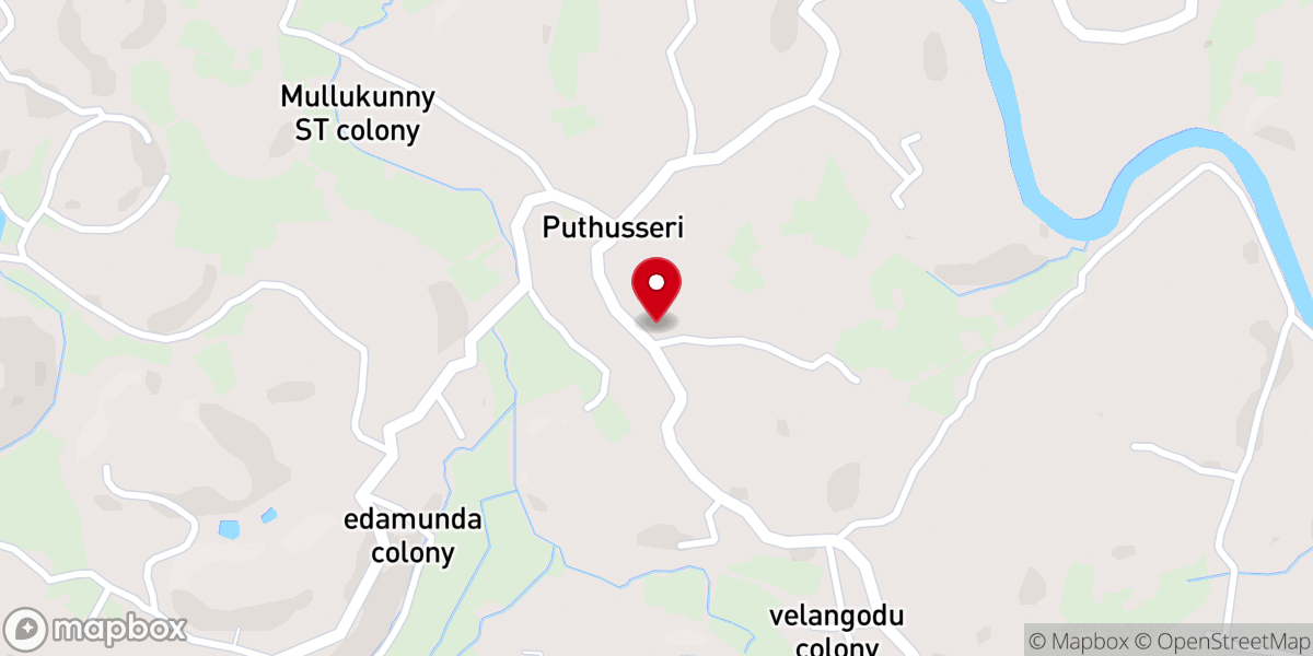 Map showing location of St. Thomas Church.