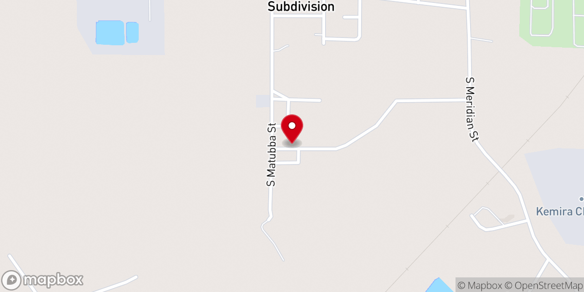 Map showing location of Daniel Baptist Church