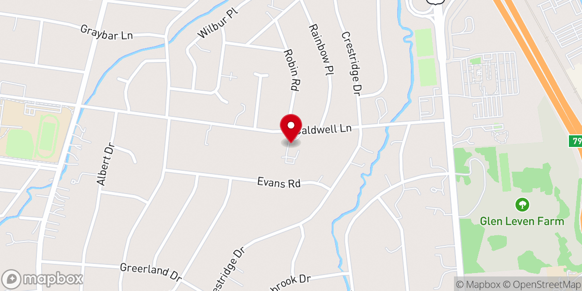 Map showing location of Brookhaven Cumberland Presbyterian Church