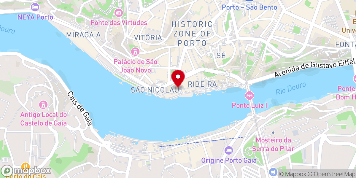 Map showing location of Capela de Nossa Senhora do Ó
