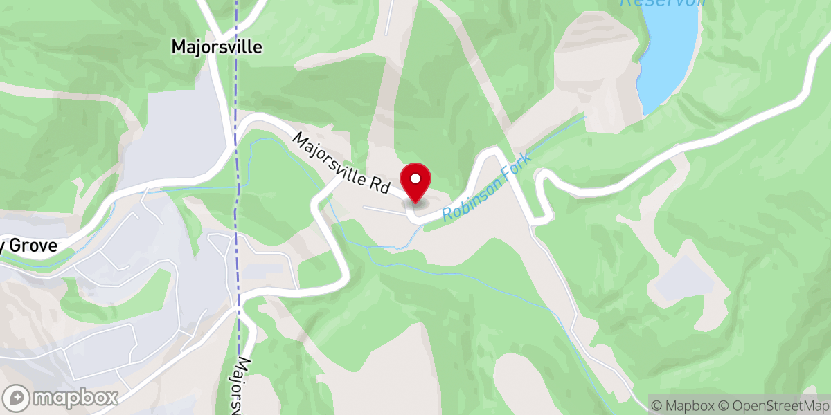 Map showing location of Salem Church