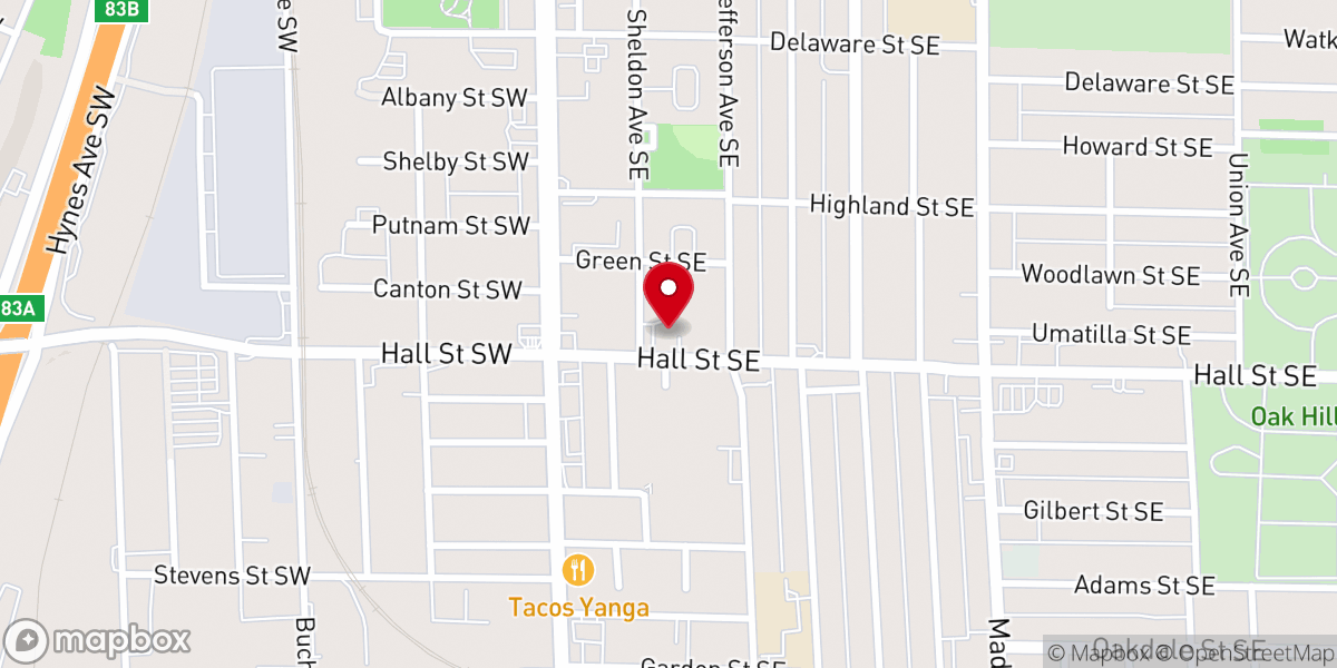 Map showing location of Our Lady of Sorrows Church