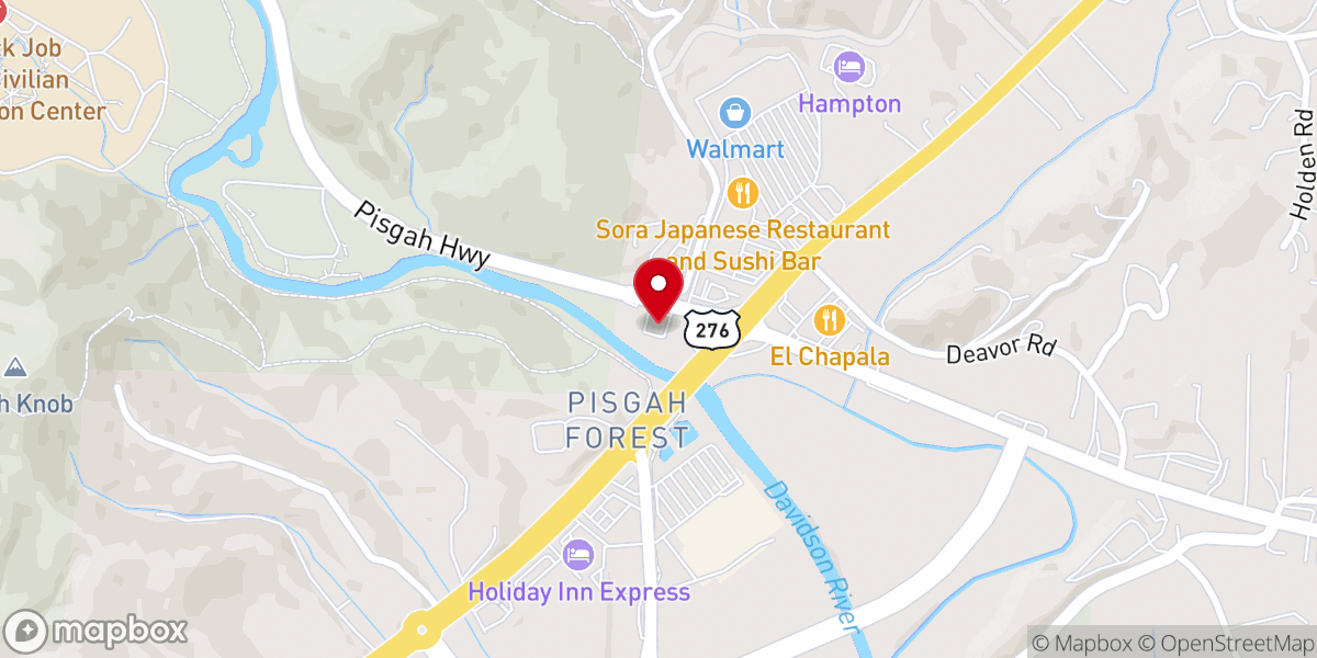 Map showing location of Hawg Wild Smokehouse & Taproom