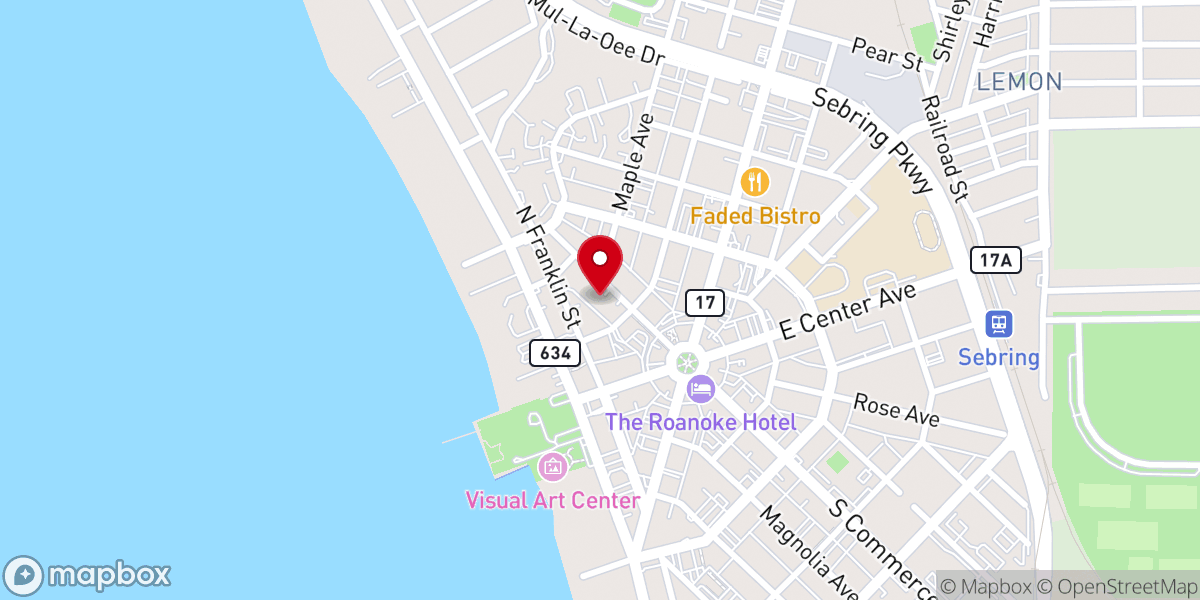Map showing location of Evangelism for Children Inc