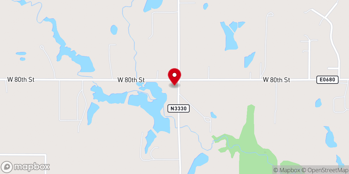 Map showing location of Lost Creek United Methodist Church