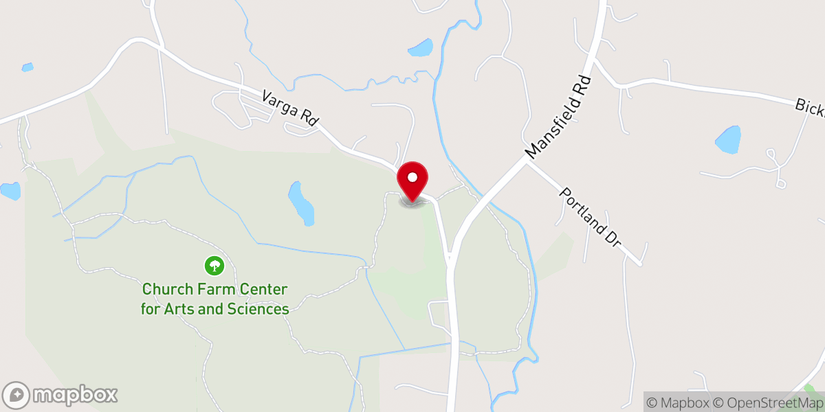 Map showing location of The Church Farm Blue Trail