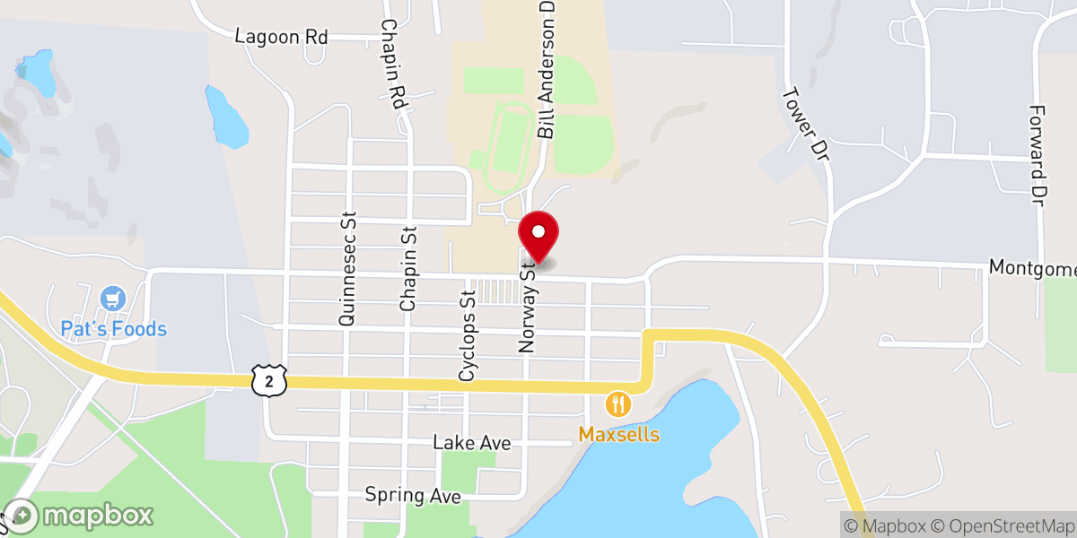 Map showing location of Johnson Douglas J