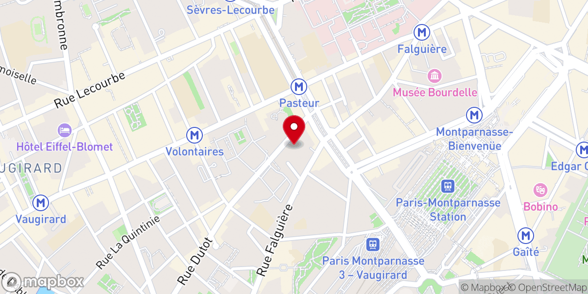 Map showing location of Église Saint Jean Baptiste de la Salle