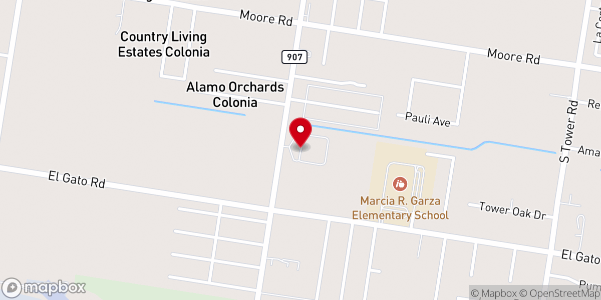 Map showing location of The Heights of Alamo