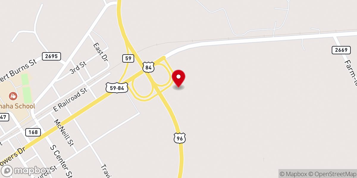 Map showing location of Iglesia Bautista Monte Sinai