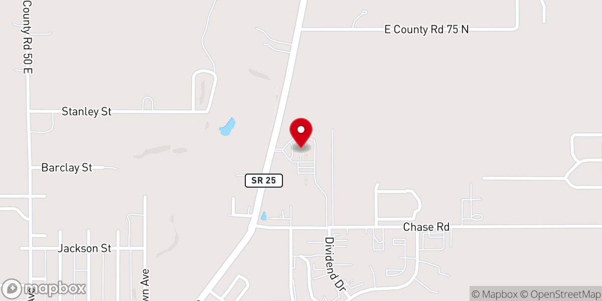 Map showing location of Cross-Wind United Methodist
