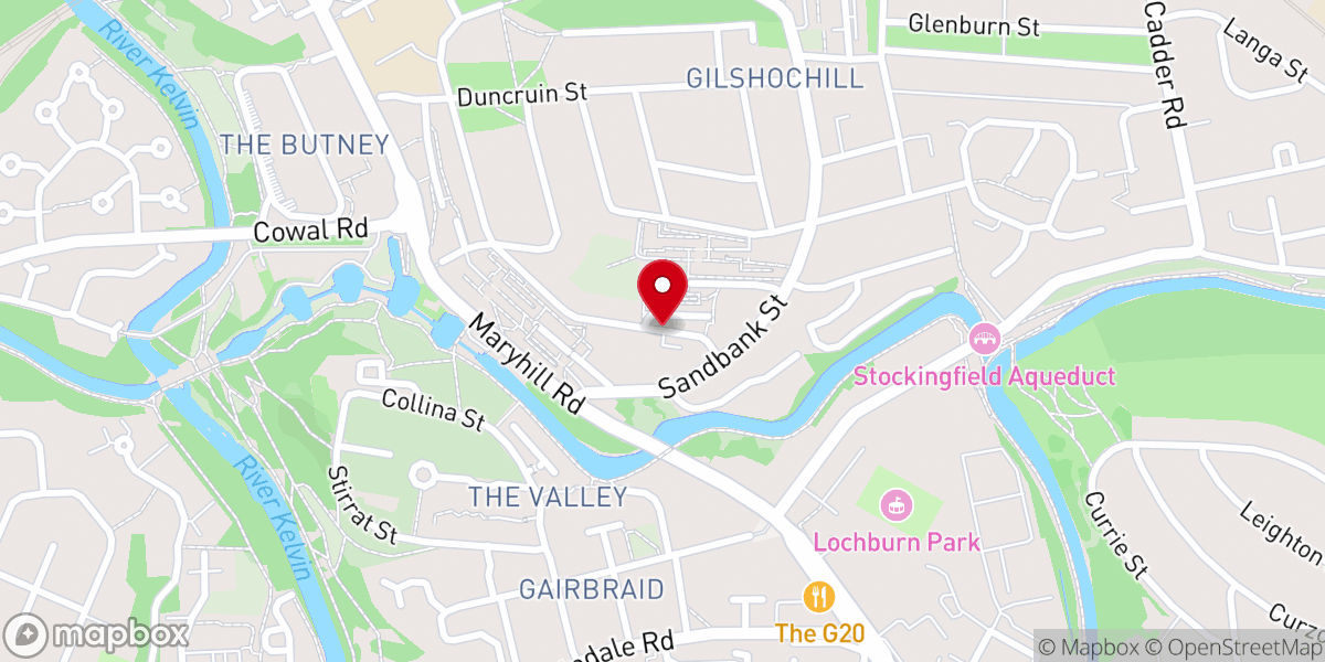 Map showing location of CCC Glasgow Parish