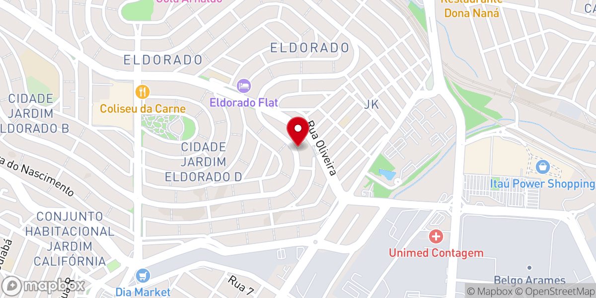 Map showing location of Igreja Presbiteriana de Eldorado