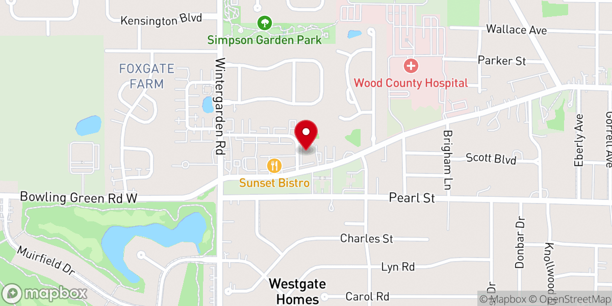 Map showing location of The Church of Pentecost - Bowling Green PIWC