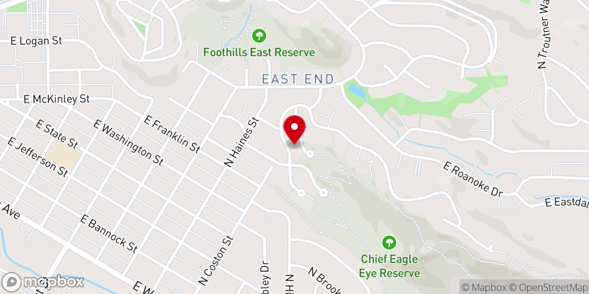 Map showing location of Freedom Encounters Inc