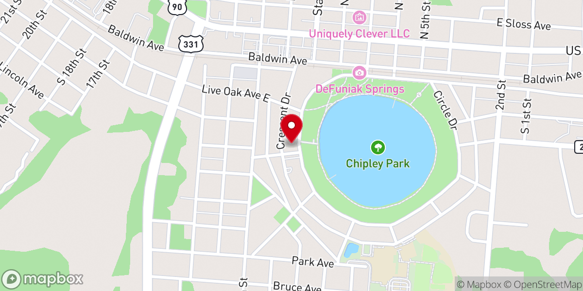 Map showing location of First Methodist Church