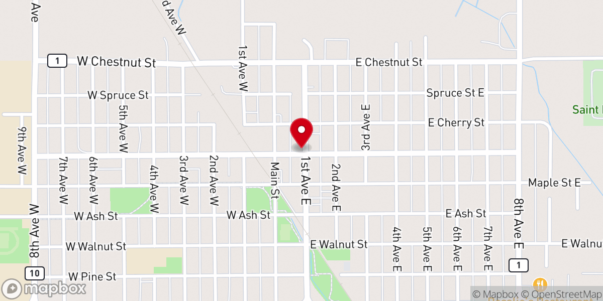 Map showing location of Long Hollow Presbyterian Ch