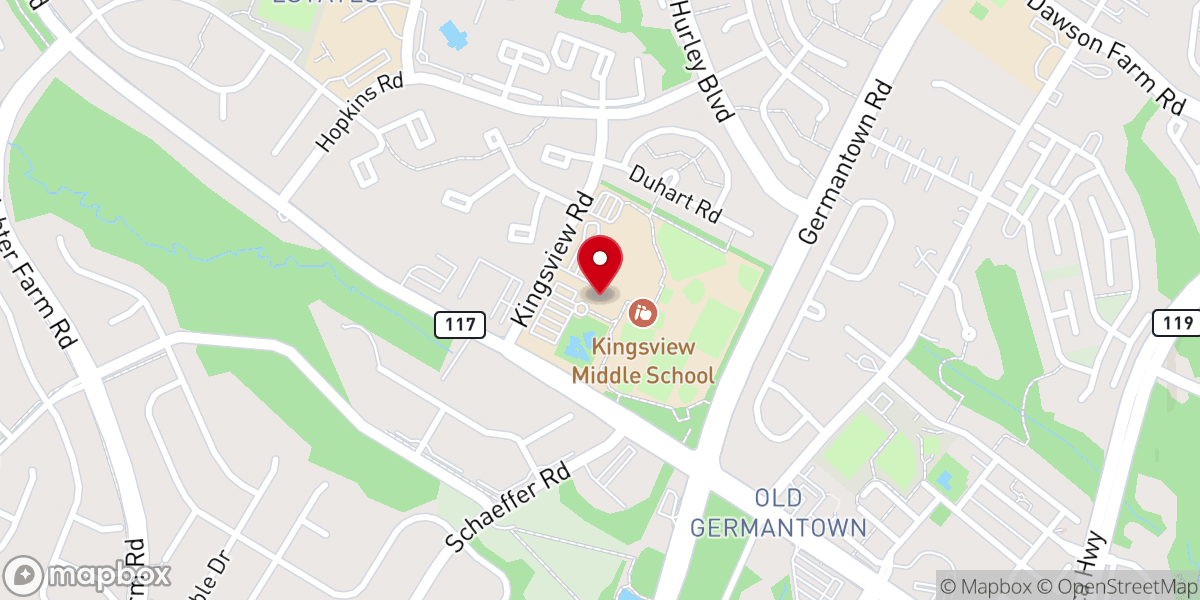 Map showing location of Germantown Community Center