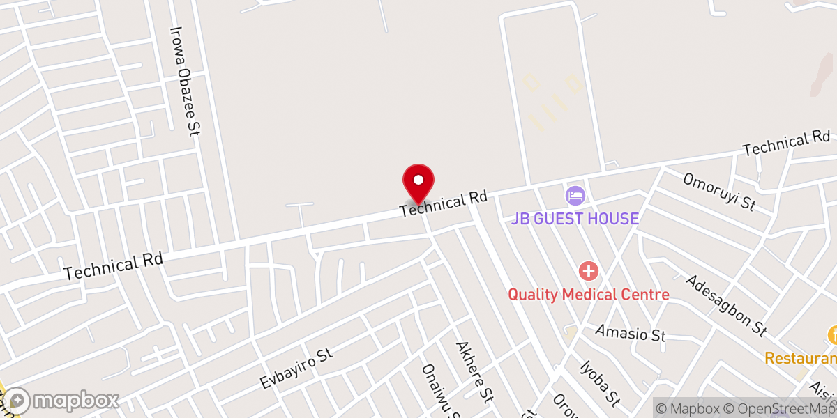 Map showing location of Living Spring Parish. Rccg Edo Province 11