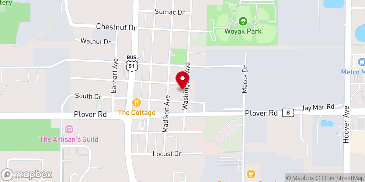 Map showing location of Apostolic Bible Chapel Inc