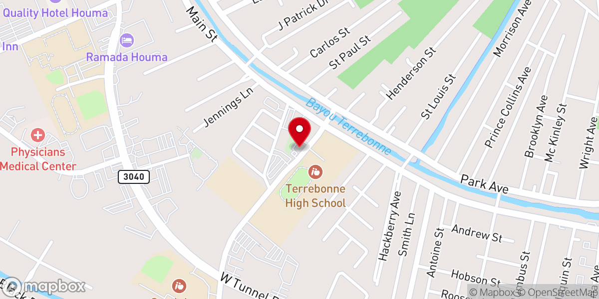 Map showing location of New Rising Sun Baptist Church