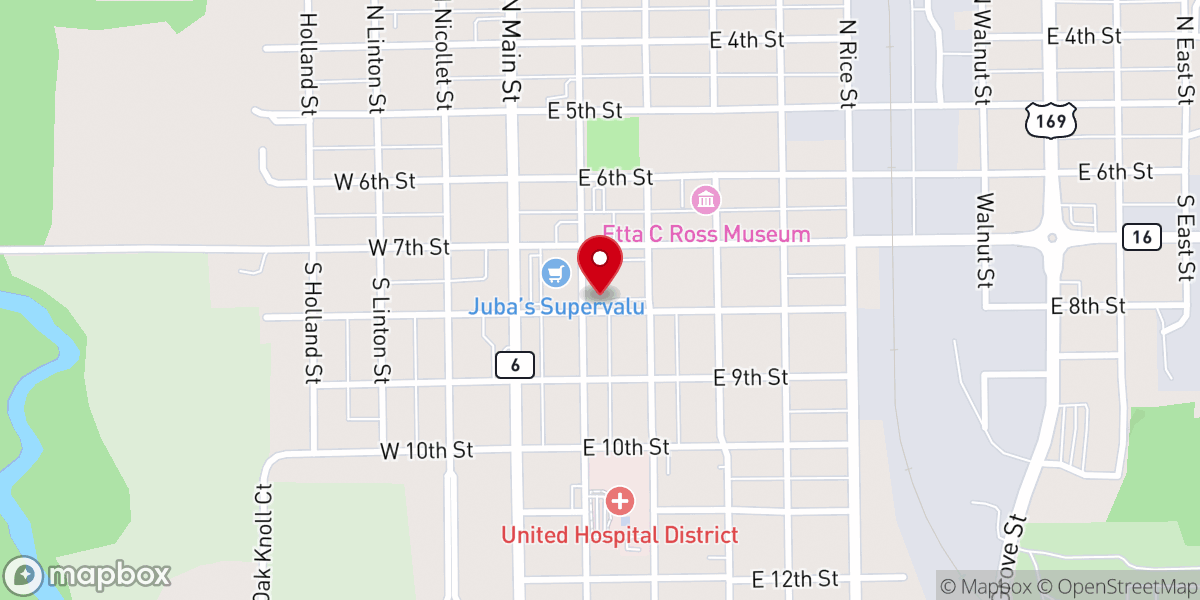 Map showing location of Church of the Good Shepherd Episcopal