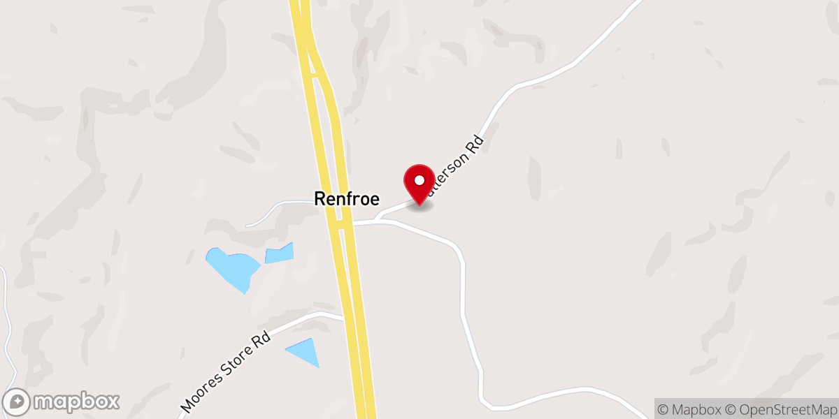 Map showing location of Good Hope Church