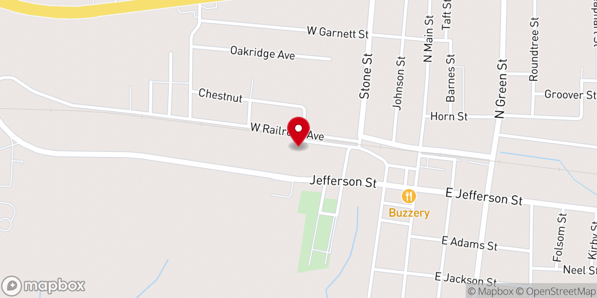 Map showing location of Trinity Missionary Baptist Church