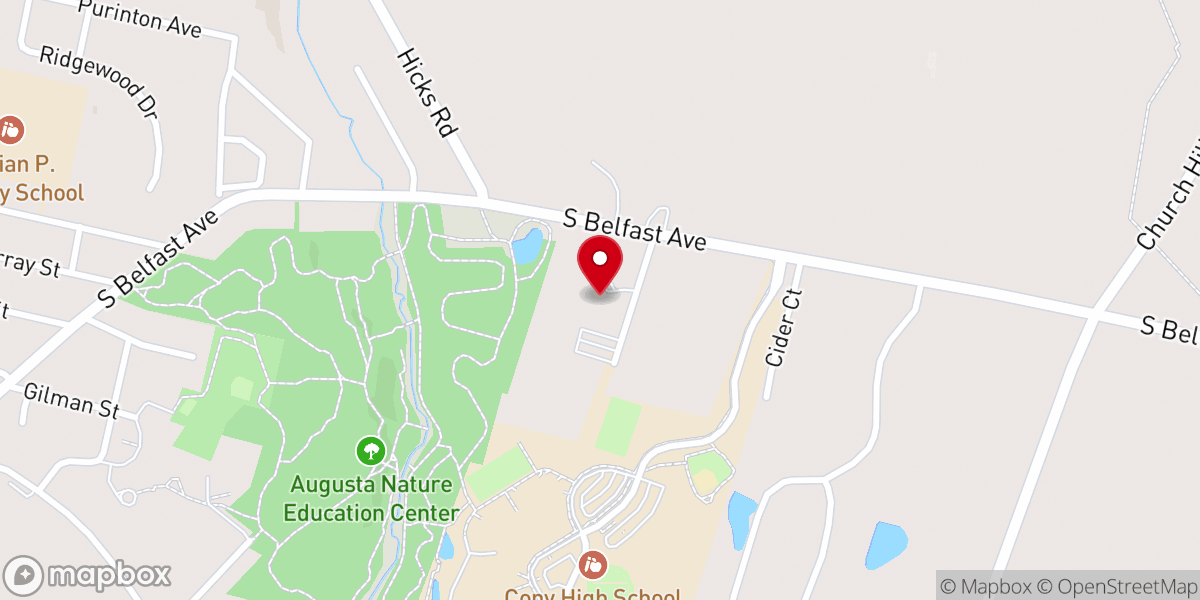 Map showing location of Handoll Evangelical Church of Maine Inc