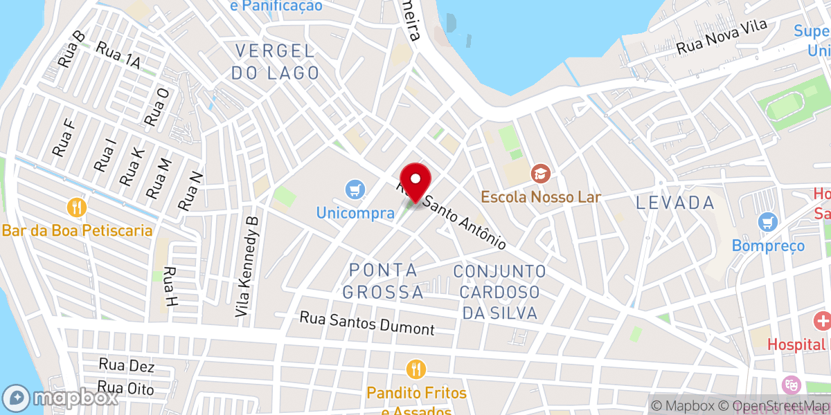 Map showing location of Igreja Santa Tereza D'Ávila