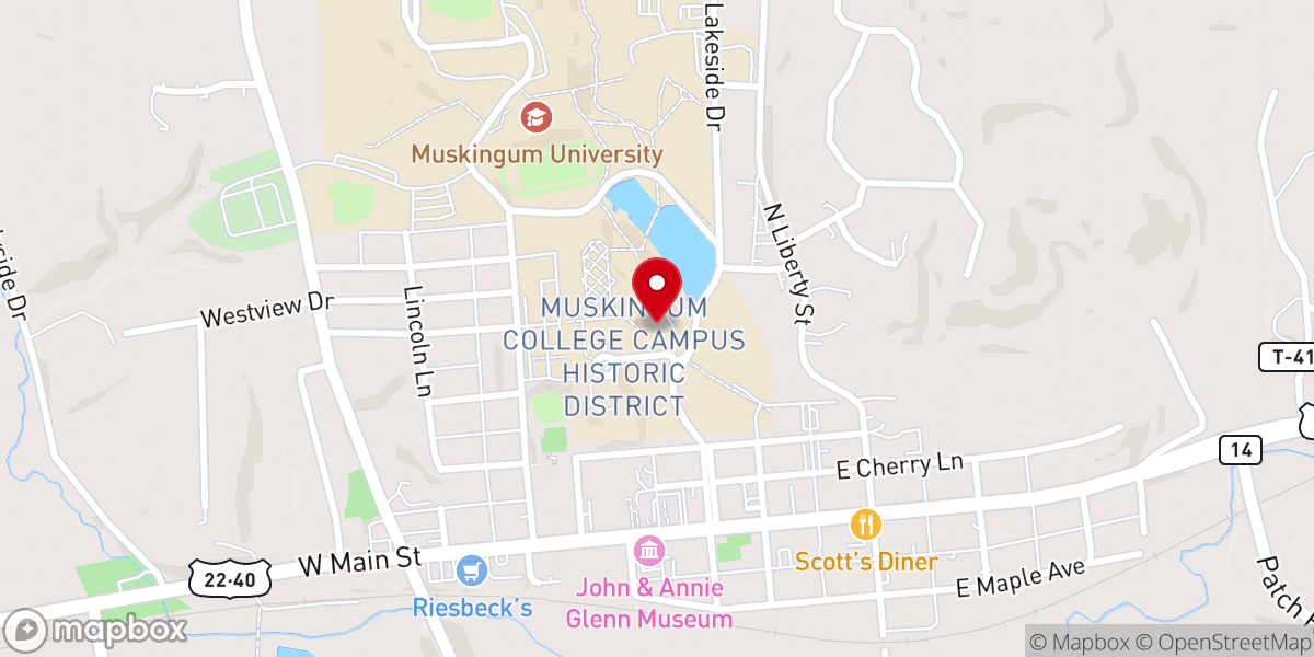 Map showing location of Brown Chapel