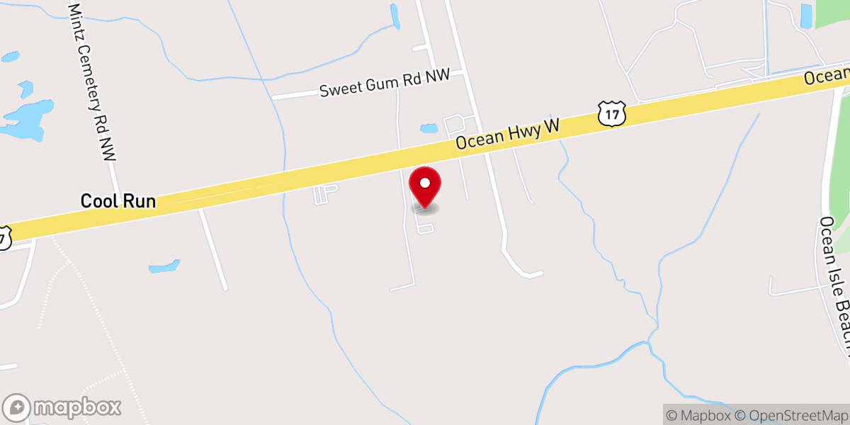 Map showing location of St Luke Lutheran Church