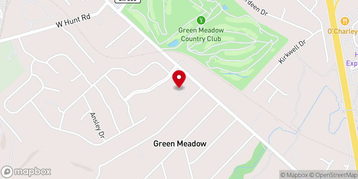 Map showing location of Green Meadow United Methodist