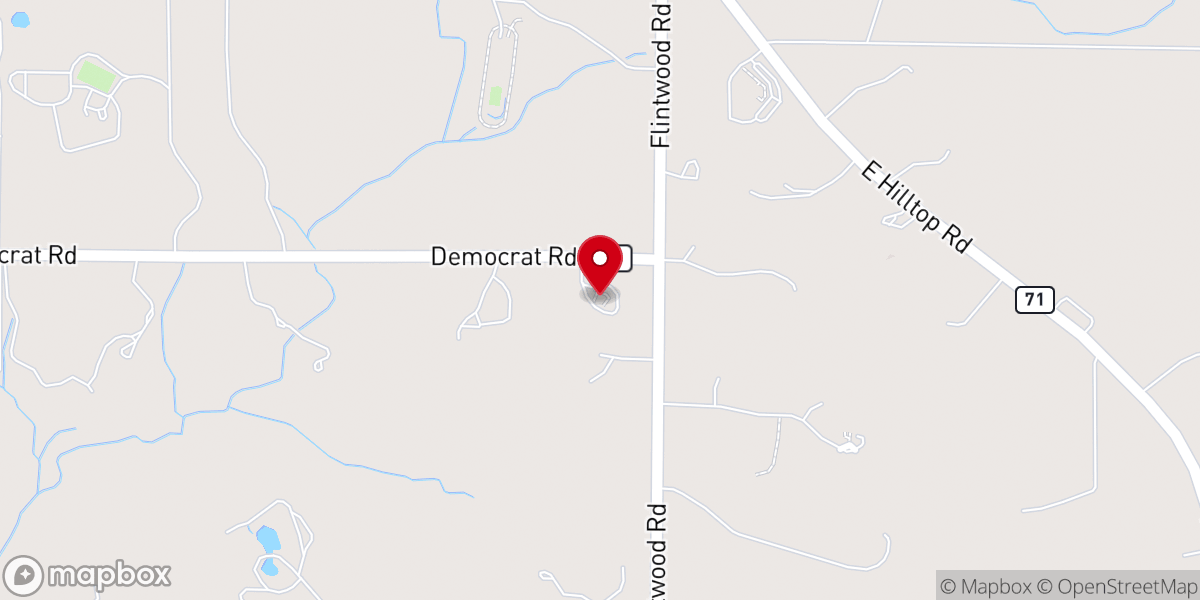 Map showing location of UCC Parker Hilltop